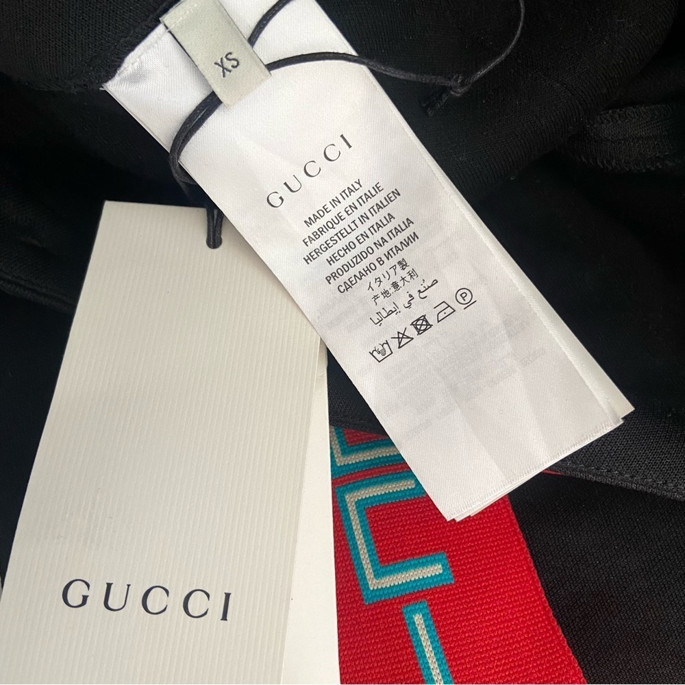 GUCCI Technical Jersey Stirrup Leggings w/ Logo - Picture 10 of 12